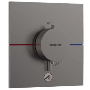 HANSGROHE 15575340 ShowerSelect Comfort E Bateria termostatyczna, podtynkowa do 1 odbiornika z dodatkowym wyjściem Czarny Chrom Szczotkowany - Baterie podtynkowe - miniaturka - grafika 1