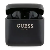 Słuchawki - Guess GUTWSSU20ALEGK TWS + stacja dokująca czarny/black Printed Logo - miniaturka - grafika 1