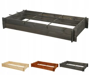 Drewniana grządka podwyższona donica ogrodowa na warzywa warzywnik 150x80cm / Wamar-Sosenka - Szklarnie ogrodowe - miniaturka - grafika 1