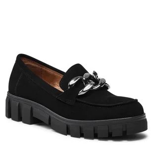 Loafersy Nessi 21085 Czarny - Półbuty damskie - miniaturka - grafika 1