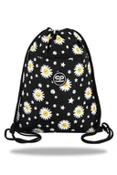 Worki na buty - Worek na obuwie coolpack vert daisy black stokrotki - miniaturka - grafika 1