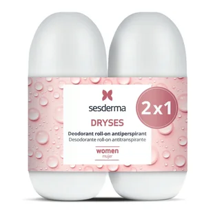 Sesderma Dryses, dezodorant roll-on dla kobiet, 2 x 75 ml - Dezodoranty i antyperspiranty dla kobiet - miniaturka - grafika 1