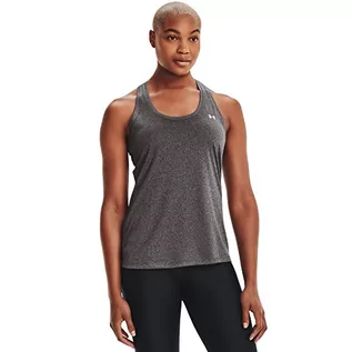 Kamizelki damskie - Under Armour Damska koszulka Tech Tank Top – solidna kamizelka sportowa z luźnym dekoltem - grafika 1