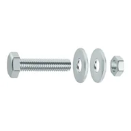 Śruby i nakrętki - Standers Śruba łeb sześciokątny 4 mm stal ocynk 6 x 80 mm 4 szt. - miniaturka - grafika 1