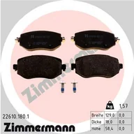 Klocki hamulcowe - Klocki hamulcowe - komplet ZIMMERMANN 22610.180.1 - miniaturka - grafika 1