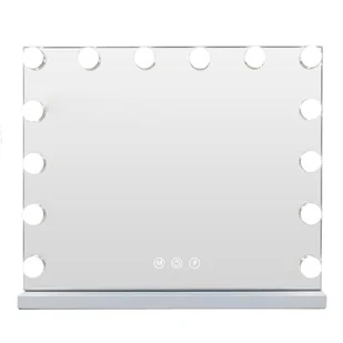 VANITII Obrotowe lusterko do makijażu w stylu Hollywood 500x400mm - Lusterka do makijażu - miniaturka - grafika 1
