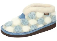 Kapcie damskie - Manitu Damskie kapcie 340049-55, jasnoniebieskie, rozmiar 37, jasnoniebieski, 37 eu - miniaturka - grafika 1