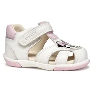 Buty dla dziewczynek - Geox Dziewczyna B Sandały Zapito Dziewczyna, Biały różowy, 25 EU - miniaturka - grafika 1