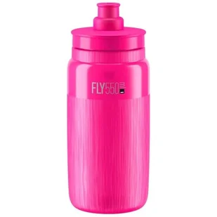 Bidon ELITE Fly Tex 550 ml Przezroczysto-różowy - Shakery i bidony sportowe - miniaturka - grafika 1