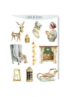 Scrapbooking - Naklejki Zimowe Na Zimę Klimatyczne Scrapbooking - miniaturka - grafika 1