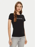Koszulki i topy damskie - Guess T-Shirt O5RI01 KBBU1 Czarny Slim Fit - miniaturka - grafika 1