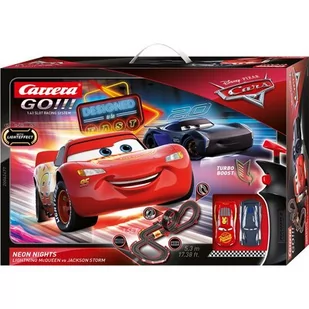 Tor CARRERA Go Disney Pixar Cars Neon Nights 62477 - Samochody i pojazdy dla dzieci - miniaturka - grafika 1