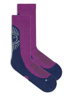 Skarpetki męskie - Skarpety trekkingowe męskie Icebreaker MER HIKE+ LIGHT CREW fioletowe IB0A578U0G4 - miniaturka - grafika 1