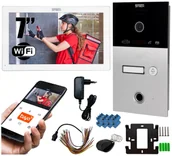 Wideodomofony - Wideodomofon 2 przewodowy 5TECH TWIN monitor 7" VIRGO ONE(W)/82253 Odcisk palca - miniaturka - grafika 1