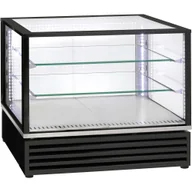 Szafy i witryny chłodnicze - Witryna chłodnicza, nastawna, cukiernicza, czarna, oświetlenie LED, V 170 l STALGAST 777470 - miniaturka - grafika 1