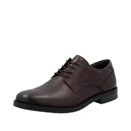 Półbuty męskie - Rieker Męskie buty sznurowane 13523, brązowy, 46 EU - miniaturka - grafika 1