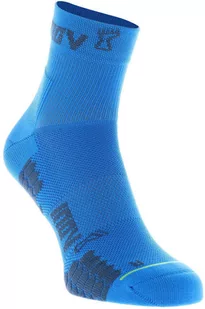 Skarpety inov-8 TrailFly Sock Mid. Niebiesko-czerwone. Dwupak. - Skarpetki damskie - miniaturka - grafika 1