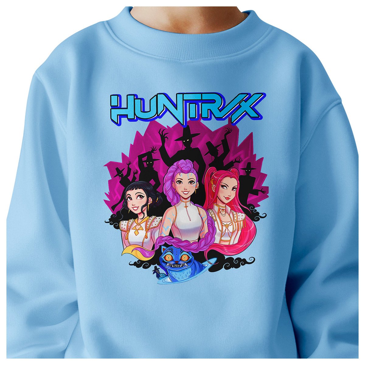 BLUZA DZIECIĘCA KPOP DEMON HUNTERS HUNTRIX 110-116 BAWEŁNIANA JAKOŚĆ