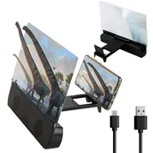 Mikroskopy i lupy - Lupa do oglądania ekran do telefonu szkło powiększające głośnik bt - miniaturka - grafika 1