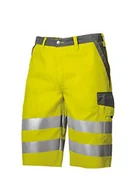 Spodenki damskie - BP 2014-845-8653-44n szorty, z elastyczną częścią tylną, mieszanka materiału 270,00 g/m², żółty ostrzegawczy/ciemnoszary, 44n - miniaturka - grafika 1