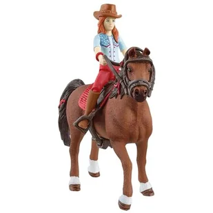 Schleich Horse Club Zestaw Hannah & Cayenne SLH42539 SLH42539 - Figurki dla dzieci - miniaturka - grafika 1