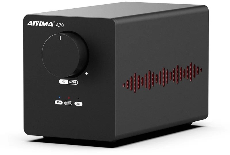 AIYIMA A70 Power Amplifier z dodatkowym dedykowanym zasilaczem.