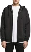 Kurtki męskie - Build Your Brand Męska kurtka Merch Zip Hoody, bluza dla mężczyzn, basic, z kapturem, rozmiary XS-5XL, czarny (Black 00007), 5XL - miniaturka - grafika 1