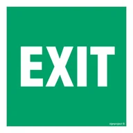 Systemy ekspozycyjne i znaki informacyjne - AC062 EXIT, KS - FOLIA PODŁOGOWA FOTOLUMINESCENCYJNA; (500X500MM) - miniaturka - grafika 1