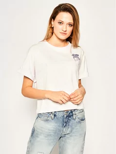 Koszulki i topy damskie - Guess T-Shirt Lola W0GI90 JA900 Biały Regular Fit - grafika 1