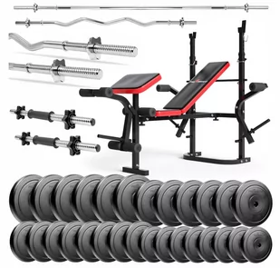 Zestaw Do Ćwiczeń 156Kg Z Ławeczką Treningową Ph 2132 Sztangą Prostą 180 Cm, Gryfem 120 Cm Łamanym, Zestawem Obciążeń 120 Kg I Hantlami - Ławki treningowe Zestaw Do Ćwiczeń 156Kg Z Ławeczką Treningową Ph 2132 Sztangą Prostą 180 Cm, Gryfem 120 Cm Łamanym, Zestawem Obciążeń 120 Kg I Hantlami - Ławki treningowe - miniaturka - grafika 1