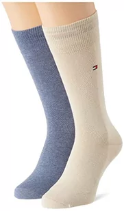 Tommy Hilfiger Skarpety klasyczne męskie, Beżowy/Dżinsowy Melanż - Skarpetki męskie - miniaturka - grafika 1