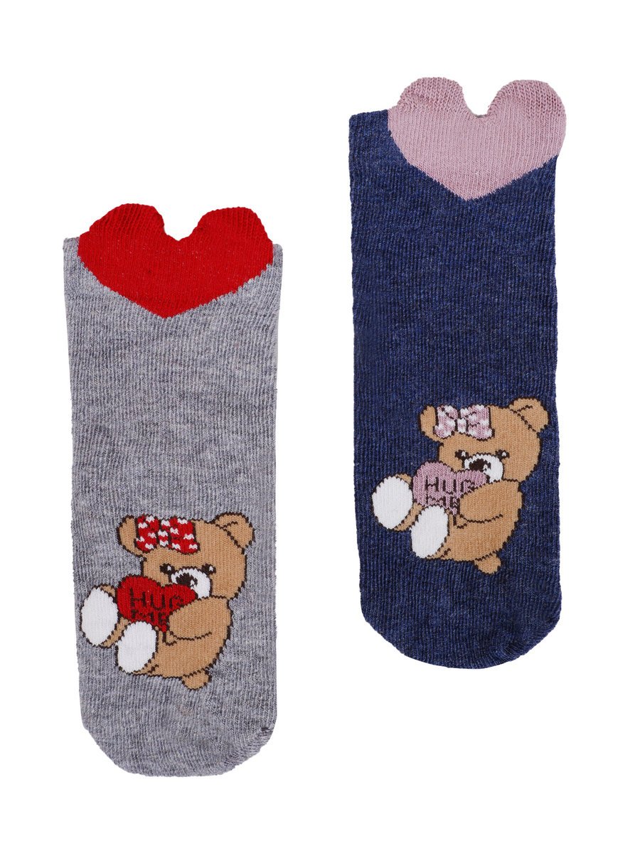 Skarpetki dziewczęce skarpety dziecięce bawełniane długie 2PAK 23-26 MYWAY