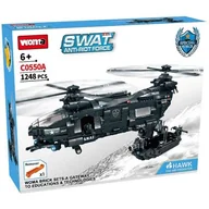 Klocki - Klocki plastikowe WOMA Helikopter SWAT C0550A-DS - miniaturka - grafika 1