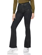 Spodnie damskie - G-STAR RAW Dżinsy damskie 3301 High Waist Flare Skinny, Black Radiant Cobler Restored B472-b997, 28W x 32L - miniaturka - grafika 1