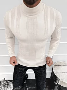SWETER MĘSKI GOLF ECRU OZONEE L/2705 - Ozonee - Swetry męskie - miniaturka - grafika 1