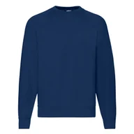 Bluzy męskie - Bluza męska Raglan Sweat Fruit of the Loom - Granatowy M - miniaturka - grafika 1