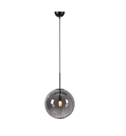 Lampy sufitowe - Lampa wisząca z okrągłym, ciemnym kloszem 108762 z serii FENGARI - miniaturka - grafika 1