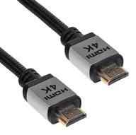 Kable - Akyga Kabel HDMI HDMI 3m Czarno-srebrny AK-HD-30P - miniaturka - grafika 1