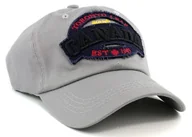 Czapki i chusty sportowe męskie - Czapka Z Daszkiem Bejsbolówka Szara Bawełna Jeans - miniaturka - grafika 1