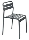 Fotele i krzesła ogrodowe - Metalowe krzesło antracyt L3-Z76 - miniaturka - grafika 1