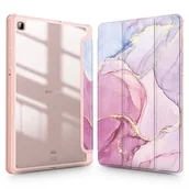 Etui do tabletów - Etui na Galaxy Tab S6 Lite 2020/2022 TECH-PROTECT SmartCase Hybrid Marble - miniaturka - grafika 1