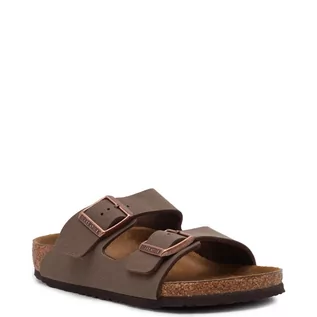 Buty dla dziewczynek - Birkenstock Skórzane klapki Arizona - grafika 1