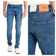 Spodnie męskie - Męskie spodnie jeansowe dopasowane Mustang Vegas Slim 33/34 - miniaturka - grafika 1