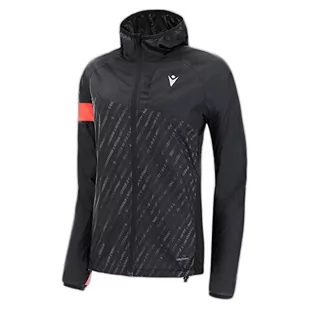 Macron Damska kurtka wiatroszczelna Run Scc Doris Reflex W-Break Light JKT Blk/Ncor Wmn, czarna, S - Kurtki damskie - miniaturka - grafika 1