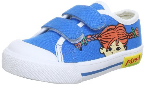 Pippi Langstrumpf Dziewczęce buty halowe Tjolahopp, niebieski - niebieski - 24 EU