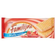 Ciastka - Jutrzenka Wafle Familijne o smaku truskawkowo-śmietankowym 180 g - miniaturka - grafika 1