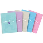 Zeszyty szkolne - kołozeszyt a4  oxford campus pastel 80 kartek, kratka - miniaturka - grafika 1