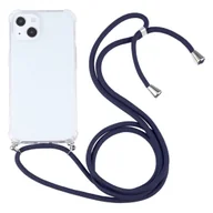 Etui i futerały do telefonów - König Design Etui kompatybilne z Apple iPhone 13 Plastikowe etui na telefon komórkowy z łańcuszkiem - Etui na telefon komórkowy Niebieskie - miniaturka - grafika 1