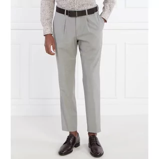 Spodnie męskie - BOSS Wełniane spodnie C-Perin-RDS-233 | Slim Fit - grafika 1