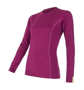 SENSOR MERINO ACTIVE tee ls WOM lilla L - Bielizna sportowa damska - miniaturka - grafika 1